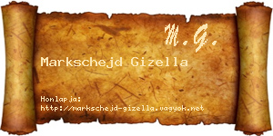 Markschejd Gizella névjegykártya